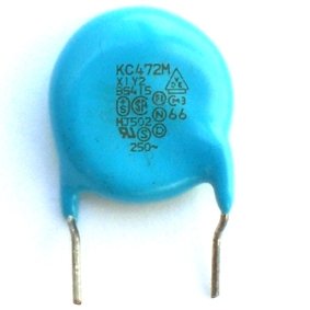 Capacitor Disco Cer�mico X1Y2 4,7nF Azul (4k7/4,7Kpf/472)