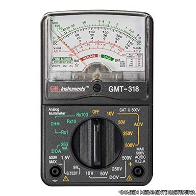 Distribuição de Multímetro Analogico Estação - Multímetro com Capacímetro