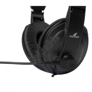 Fone de Ouvido Com microfone Flexível Fortrek HSL102 Preto