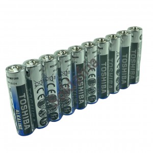 Pilha Alcalina AAA 1,5V Toshiba LR03G - Kit Com 10 peças