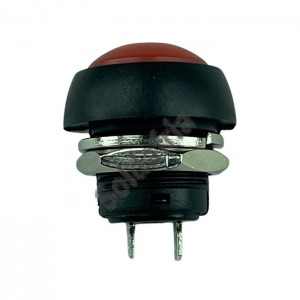 Chave Push Button PBS-33B Sem Trava Vermelha A Prova D'Água