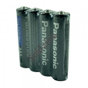 Pilha AAA Comum 1,5V Panasonic UM-4 (R03) - Kit Com 4 peças