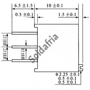 Trimpot Multivoltas 3296W 10 Ohms (10R/100) 25 Voltas