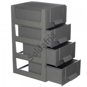 Gaveteiro CG3003/5 Ecológico 3 Gavetas 15 Divisórias Cinza Gaveteiro CG3003/5 Ecológico 3 Gavetas 15 Divisórias Cinza