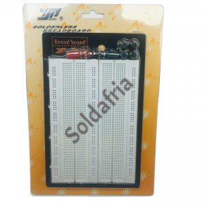 Protoboard Com Base BB-2T3D-01 - 1580 Pontos Protoboard Com Base BB-2T3D-01 - 1580 Pontos