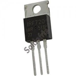 Transistor IRF720 - Mosfet Canal N 400V 3,3A TO-220 Transistor IRF720 - Mosfet Canal N 400V 3,3A TO-220