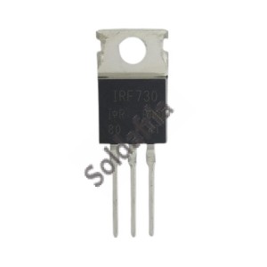 Transistor IRF730 Mosfet Canal N 400V 7,2A TO-220 (IRF730PB) Transistor IRF730 Mosfet Canal N 400V 7,2A TO-220 (IRF730PB)