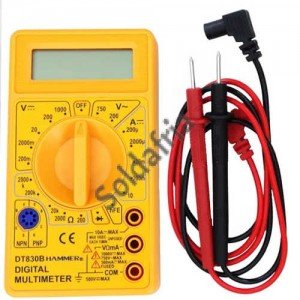 Multímetro Digital DT-830B Amarelo