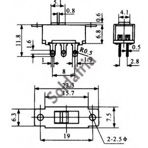 Chave HH 110/220V Pequena 6T (SS22G95) Sem Rosca Solda Fio Chave HH 110/220V Pequena 6T (SS22G95) Sem Rosca Solda Fio
