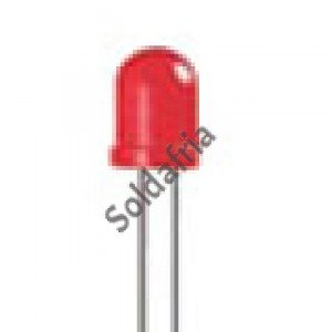 Led Vermelho Difuso 8mm Led Vermelho Difuso 8mm