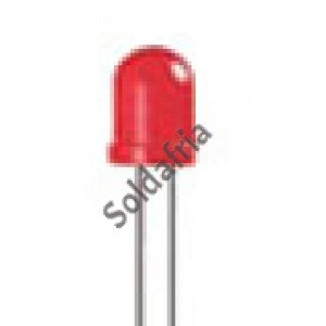 Led Vermelho Difuso 8mm