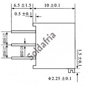 Trimpot Multivoltas 3296X 10K Ohms (10K/103) 25 Voltas