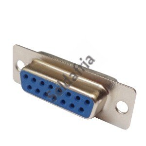 Conector DB15 Femea 180 Graus Solda Fio