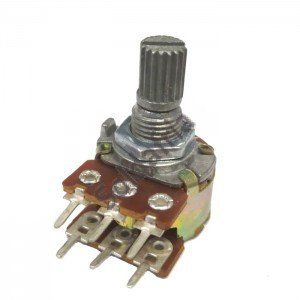 Potenciometro Logarítmo Mini Duplo 50K L15