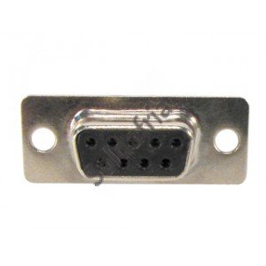 Conector DB9 Femea 180 Graus Solda Placa