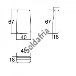 Caixa Patola CR-097/0 18x40x67 (Sem Botao) Caixa Patola CR-097/0 18x40x67 (Sem Botao)