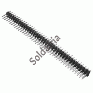 Barra De Pinos 2x40 Vias 8,2mm 180 Graus