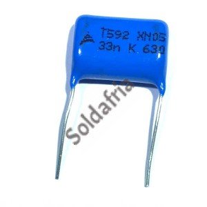 Capacitor Poliester Epcos 33nF X 630V (33KpF/33K/333) B32592C8333K8