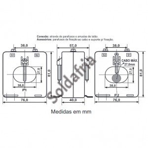 Transformador de Corrente RH78 Renz