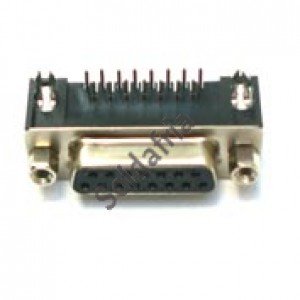 Conector DB15 Femea 90 Graus Solda Placa