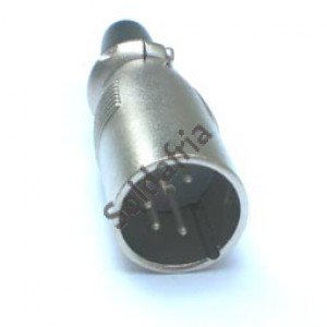 Plug Canon Macho LS1015 5 Pinos (Comprimento 61mm) Plug Canon Macho LS1015 5 Pinos (Comprimento 61mm)