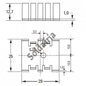 Dissipador 180901 Com Furo Dissipador 180901 Com Furo