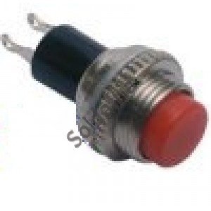 Chave Push Button DS-314 Sem Trava Vermelha