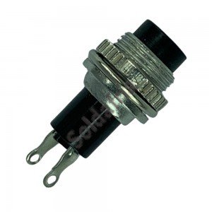 Chave Push Button DS-314 Sem Trava Preta