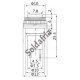 Chave Push Button DS-314 Sem Trava Preta