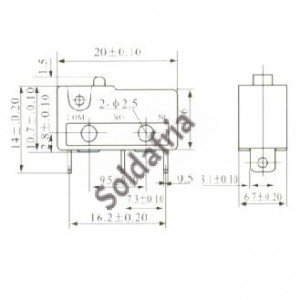 Chave Micro Switch KW11-3Z-1 Chave Micro Switch KW11-3Z-1