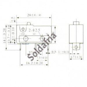 Chave Micro Switch KW11-3Z-1