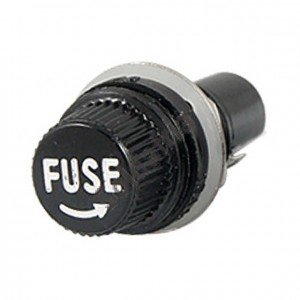 Porta Fusivel Pequeno 5x20mm Preto BLX-1 Para Painel Porta Fusivel Pequeno 5x20mm Preto BLX-1 Para Painel