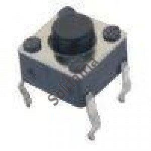 Chave Tactil 6x6x5mm 4 Terminais Chave Tactil 6x6x5mm 4 Terminais