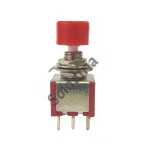 Chave Push Button DS-612 Sem Trava Vermelha Chave Push Button DS-612 Sem Trava Vermelha