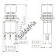 Chave Push Button DS-612 Sem Trava Verde Chave Push Button DS-612 Sem Trava Verde
