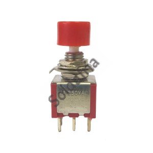 Chave Push Button DS-622 Sem Trava Vermelha Chave Push Button DS-622 Sem Trava Vermelha