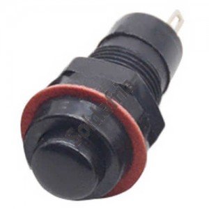 Chave Push Button DS-211 Com Trava Preta