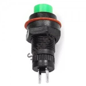 Chave Push Button DS-211 Com Trava Verde