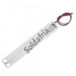 Suporte 2 Pilhas Pequenas AA Canoa Branco - SP2018 Suporte 2 Pilhas Pequenas AA Canoa Branco - SP2018