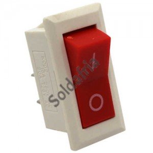 Chave KCD2-101 Branca Com Marcação 2T 15A 250V Chave KCD2-101 Branca Com Marcação 2T 15A 250V