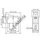 Chave KCD2-101 Branca Com Marcação 2T 15A 250V Chave KCD2-101 Branca Com Marcação 2T 15A 250V