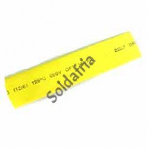 Espaguete Termoretrátil Diâmetro 12mm Amarelo (Metro) Espaguete Termoretrátil Diâmetro 12mm Amarelo (Metro)