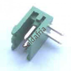 Borne 2EDGRC-5,0 Macho 90 Graus 2 Terminais Passo 5mm