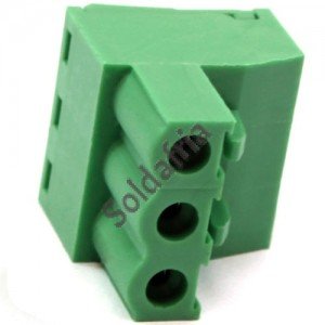 Borne 2EDGK-5,0 Femea 3 Terminais Passo 5mm