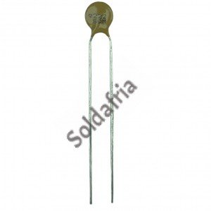 Capacitor Disco Cerâmico 2,2nF X 500V (222/2K2/2,2KpF) Capacitor Disco Cerâmico 2,2nF X 500V (222/2K2/2,2KpF)
