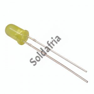 Led Amarelo Difuso 5mm Led Amarelo Difuso 5mm