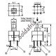 Chave Botao 8,5x8,5mm Com Trava