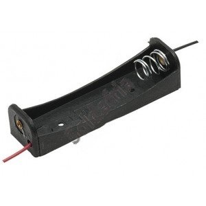 Suporte Para 1 Pilha Pequena AA Canoa Preto
