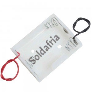 Suporte 3 Pilhas Pequenas AA Canoa Branco - SP3003 Suporte 3 Pilhas Pequenas AA Canoa Branco - SP3003