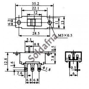 Chave HH 110/220 Grande Sem Rosca (SS22K15) Chave HH 110/220 Grande Sem Rosca (SS22K15)